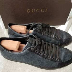 gucci canvas shoes men